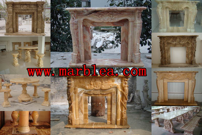 statuary mantels fireplace